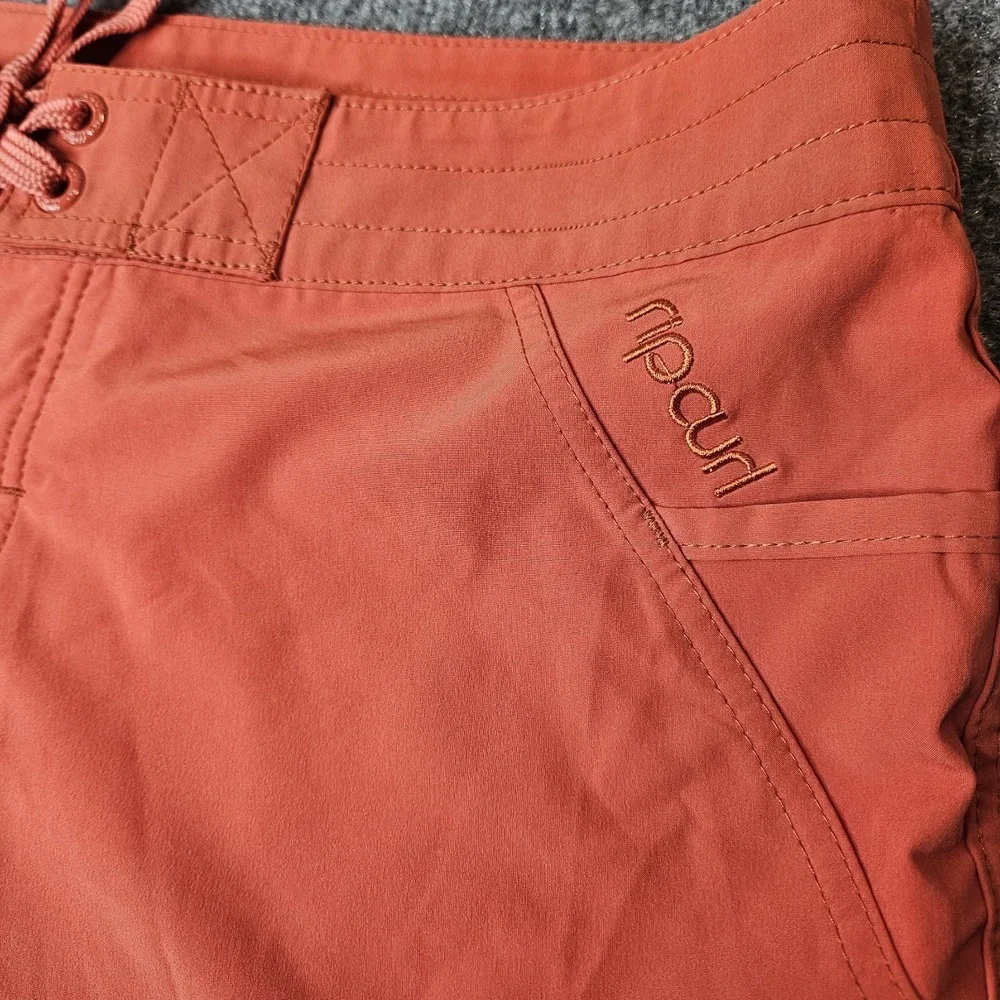 Ripcurl Women's Boardshorts Size 7 Burnt Orange Surf Beach Swim‎